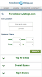 Mobile Screenshot of foreclosurelistings.com